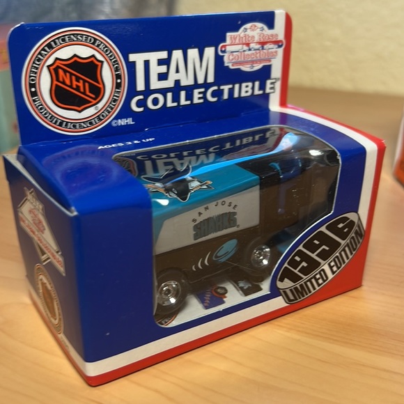 Hockey San Jose Sharks Collectibles 7 pc Bundle Bobblehead Zamboni Semi Truck - Picture 2 of 8